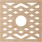 Ekena Millwork Chevron Wood Fretwork Pierced Ceiling Medallion, Alder, 36"OD x 9 3/8"ID x 3/8"T CMWP36X36X0375CHAL - alternate 5